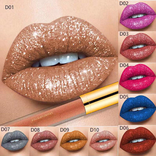 ✨🔥Buy 1 Get 1 Free 🔥Metallic Liquid Diamond Glitter Lipstick