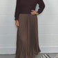 🔥👗Fall/Winter Hot Sale Set - British Elegance - Women's Solid Color Long Sleeve Pullover and Pleated Hem Dress