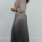 🔥👗Fall/Winter Hot Sale Set - British Elegance - Women's Solid Color Long Sleeve Pullover and Pleated Hem Dress