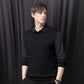 🔥👔【M-4XL】British style - elegant - winter warm wool material - men's lapel imitation two-piece knitted shirt