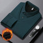 🔥👔【M-4XL】British style - elegant - winter warm wool material - men's lapel imitation two-piece knitted shirt