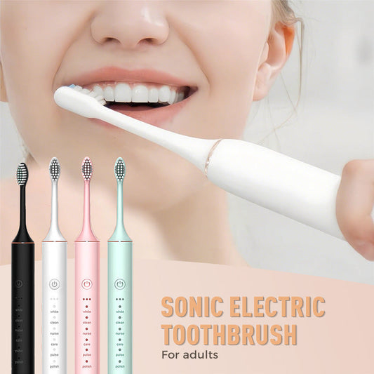 ⚡🔥Adult rechargeable sonic electric toothbrush for cleaning tartar without dead angles