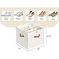 ⚡🔥 Transparent, foldable PVC shoe box, waterproof shoe organiser for the office