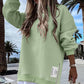 🔥👚Xmas Sales - 50% OFF🎄Long Sleeve Pullover Zipper Slit Casual Sweatshirt Dress