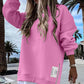 🔥👚Xmas Sales - 50% OFF🎄Long Sleeve Pullover Zipper Slit Casual Sweatshirt Dress