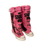 🔥👢Women's Retro Flat Slouch Mid-Calf Canvas Boots