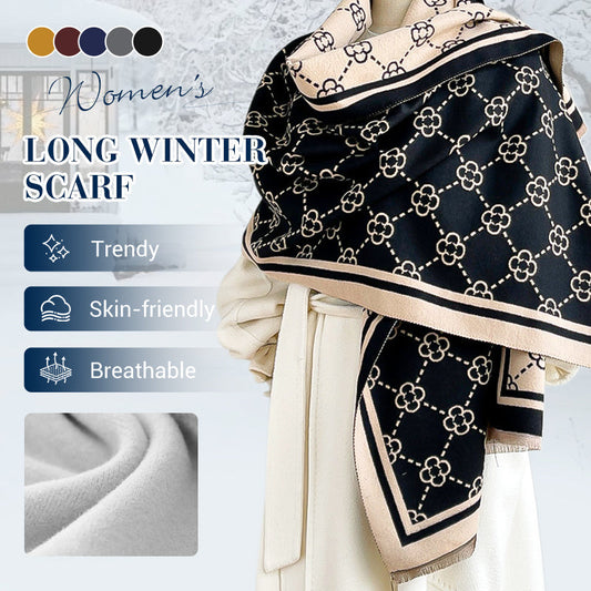 🔥✨High-end versatile style - very warm Italian women's silk scarf