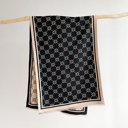 🔥✨High-end versatile style - very warm Italian women's silk scarf
