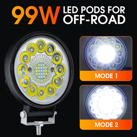 ⚡🔥Essential Outdoor Lighting 4-inch 99W Off-Road LED Lamp