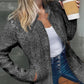 🔥🧥【XS-2XL】Autumn and Winter Special Offer - Heavy Fabric - Versatile Women's Solid Color Pocket Long Sleeve Cardigan Coat