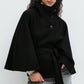 🔥🧥New Hot Sale - Winter Sale - Women's Stand Collar Shawl Coat (with Belt)