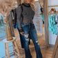 🔥👚Elegant Slim Fit Top With Rhinestone Details