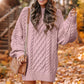 ✨🔥Autumn and winter discount oversized chunky knit sweater dress